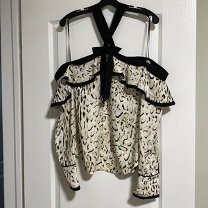 Guess off the shoulder long sleeve top